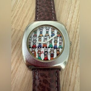 Vintage save the children ladies dress watch NEW BATTERY